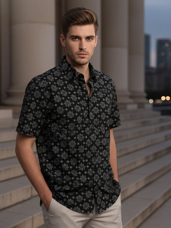 HENRY R/FIT SHORT SLEEVE SHIRT (BLACK)